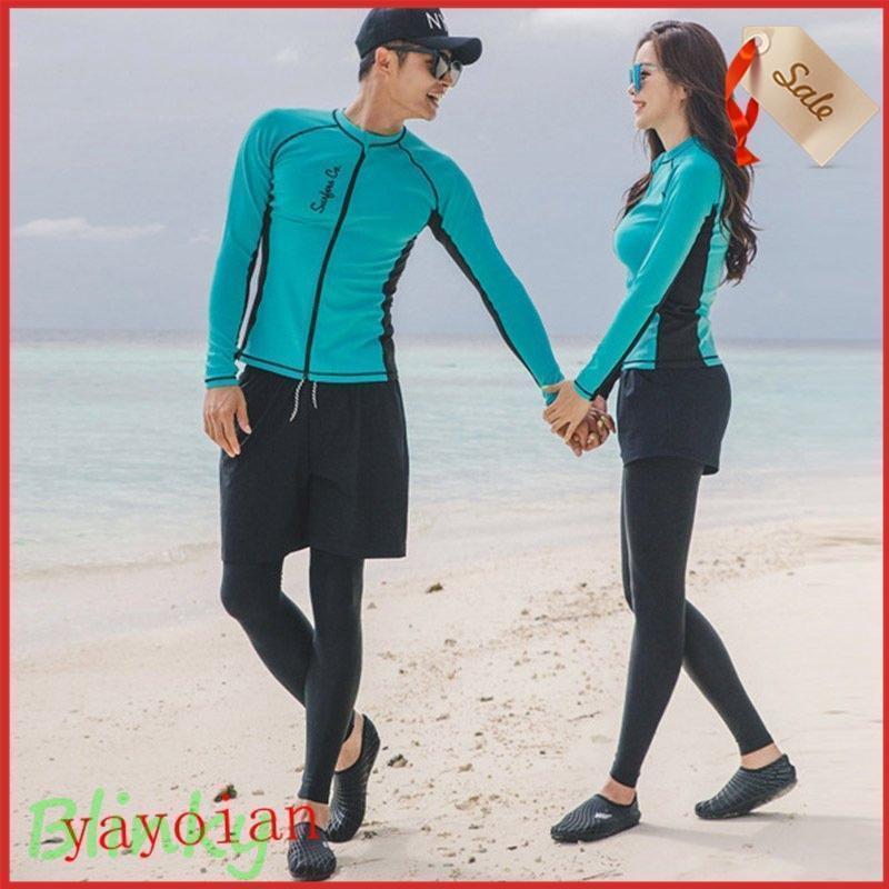 ラッシュガード 水着 レディース メンズ カップル 紫外線対策 体型カバー 肌触りがいい カップル水着 ..