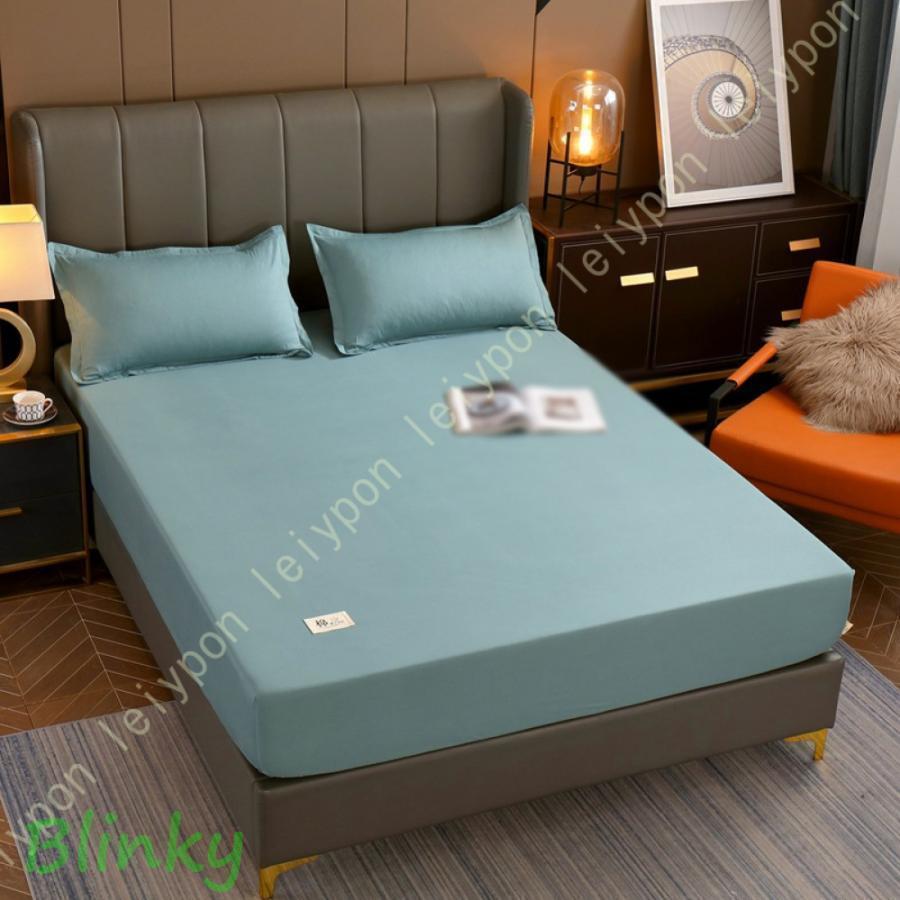 ボックスシーツ シングル キングサイズ グレー ベッドシーツ 綿 マットレスカバー 全周ゴム 着脱簡単 B..