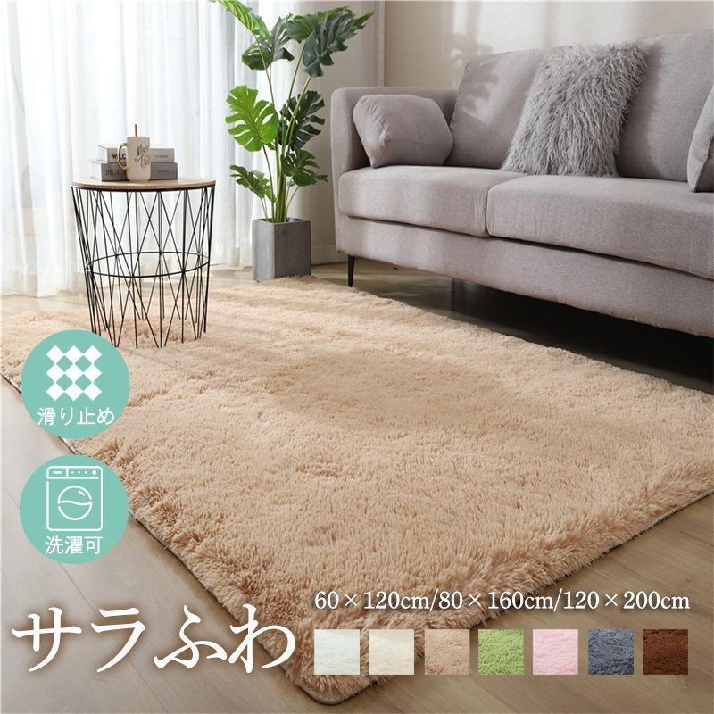 カーペット ラグ 洗える ラグマット 長方形 厚手 滑り止め 絨毯 秋冬 床暖房対応 四角 おしゃれ 北欧 リビング ふわふわ オールシーズン 防ダニ