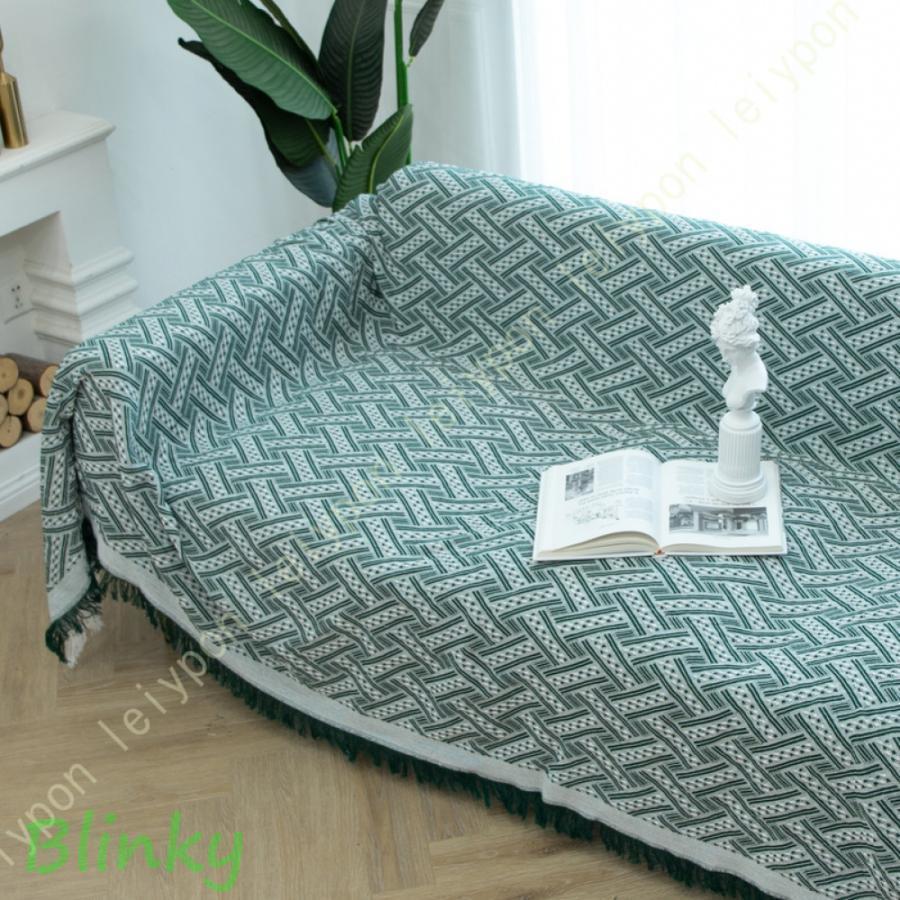 エスニック風オルテガ柄のマルチカバー マルチ カバー ソファーカバー 北欧 おしゃれ 長方形 かけるだ..