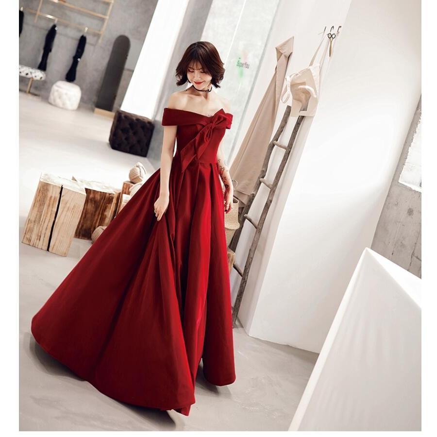 ウエディングドレス パーティードレス オフショルダー ロングドレス 結婚式ドレス カラードレス 30代40..