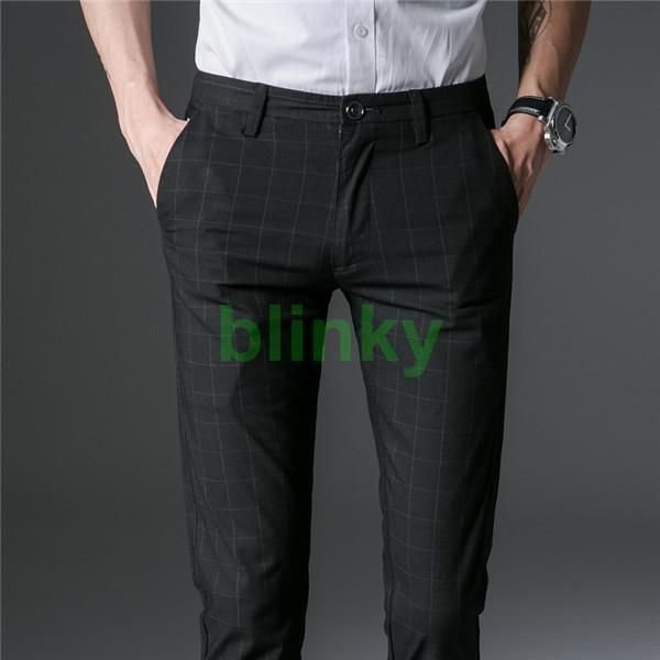 上品 スラックス メンズ ロングパンツ チノパン スリム ストレッチ チェック柄 カジュアル パンツ ビジネス フォーマル 通勤 ?士 父の日 彼氏