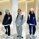 セット 運動会 衣装 ダンス カジュアル スウェット 長袖 セットアップ 子供 キッズ ジャージ 春秋 男の子上下セット 女の子