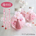 母の日 ハーバリウム 2025 ギフト オリジナル メッセージカード 付き ボトル さくら 桜 サクラ 桜の花 ハーバリウムプレゼント かわいい 母の日の花 母...