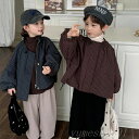 【送料無料】子供の春の新しいししゃく格子コート男女の赤ちゃんの短いパン服ジャケト