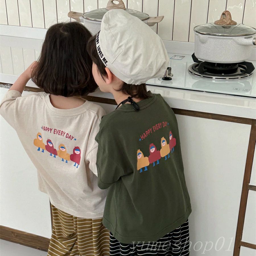 【送料無料】夏の新型子供えの背中中のキャラコタプルオーバー半袖tシャツ男女の赤ちゃんの可?い上着