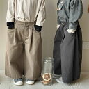 【送料無料】子供の春の新作のきななな色の?のストレイザーズボンの男女の宝のぷらぷらさーるスーツのズボンのワイドパンツ