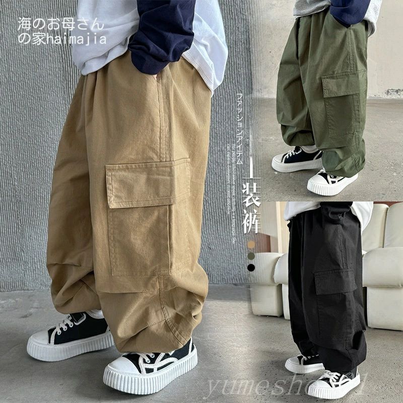 【送料無料】男児2025春秋新純綿カジュアルパンツ春装長ズボン子供韓国版子供服洋気ゆるい