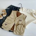 【送料無料】子供馬甲2024冬の新商品子供服超ポケット男女赤ちゃん韓国版重ね着上着潮