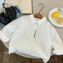 【送料無料】子供の春のシャツ2025の新型韓国版子供服の男の子の百合シャツの赤ちゃんのカジュアルな雰囲気の上着