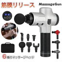 筋膜リリース 電動マッサージ器 筋膜ケア 20段階強力振動 6種類ヘッド 低騒音 軽量便利 全身ケア 健康
