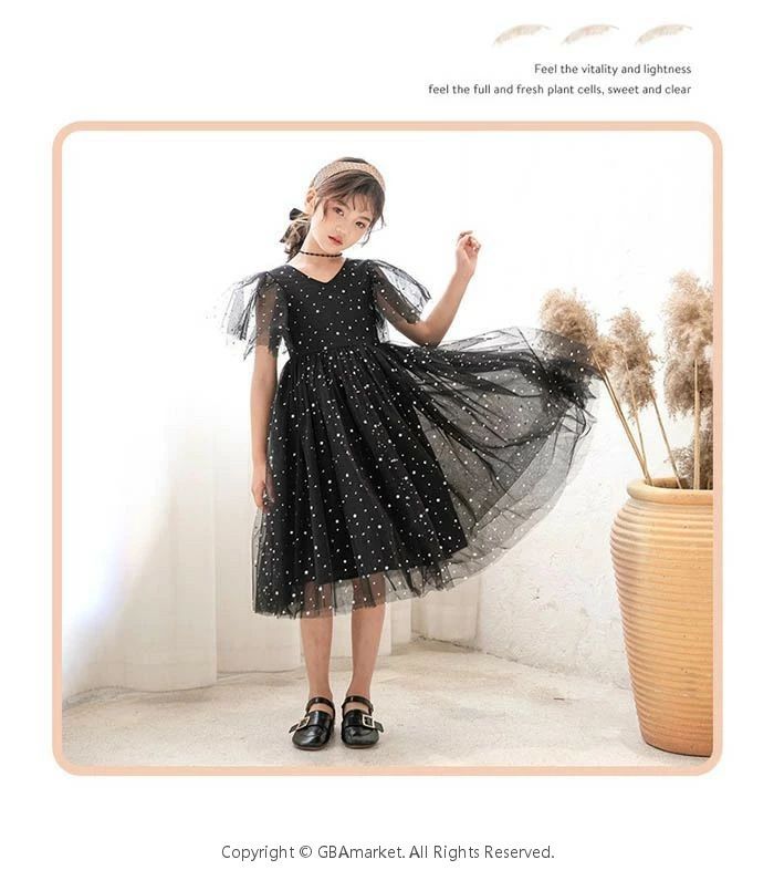 フォーマルワンピ 子供服 子ども 子供 星 きらきら 七五三 子供 フレア ドレス キッズ チュール ワンピース 女の子