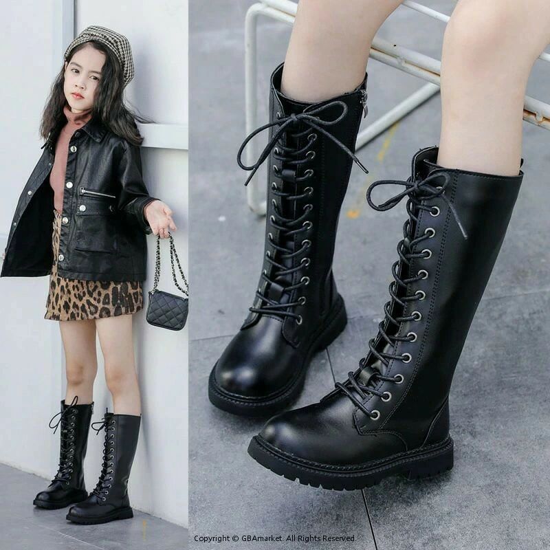 おしゃれ キッズブーツ ブーツ ジュニア レースアッ 子供靴 ブーティ ショートブーツ 女の子 アップロ..