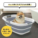 犬 猫 バスケット 折りたたみ 折り畳み ペット用バスタブ たらい ランドリー ペットバスタブ 折りたたみ式 バスタブ