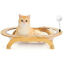 ベッド 木製 宇宙船 猫 ハンモック 透明 大型猫用ベッド 自立式 キャット 寝床 涼しい ソファ ネコハウス 猫? 置き型 屋内用 ねこ ペットベッド 夏
