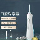 口腔洗浄器 ハンディタイプ 口腔洗浄機 超音波水流 高圧洗浄器USB充電式 家庭/旅行/出張用