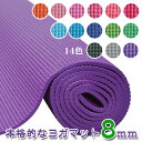 【専用メッシュケースをプレゼント！】厚さ8mmヨガマット クッション性抜群！！ (ヨガマット8mm yogamat トレーニングマット)