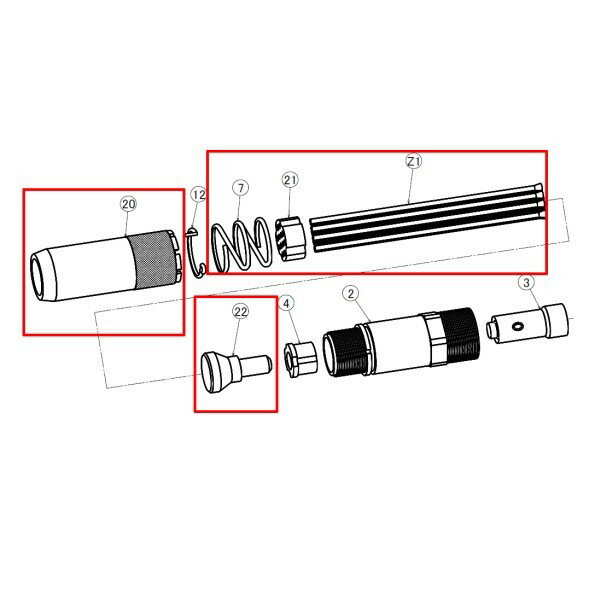 吉田工作所 ニードルスケーラ 交換部品一式 チッパーでニードルスケーラを兼用可能 Yoshida Tools【送料無料】