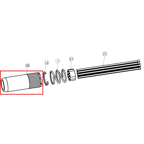 吉田工作所 ニードルカバー ニードルスケーラ YFC-1L用交換部品 HA00352000 Yoshida Tools【送料無料】