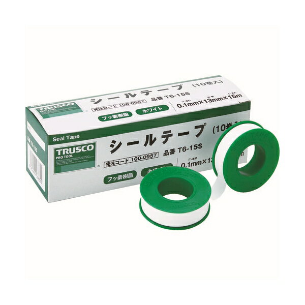 TRUSCO シールテープ 13mmX5m T6-5S 100-0956] 10個