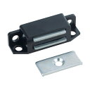 TRUSCO マグネットキャッチ 樹脂製・縦型横型両用 L45mm 黒 TSM-63P-BK 300-5348