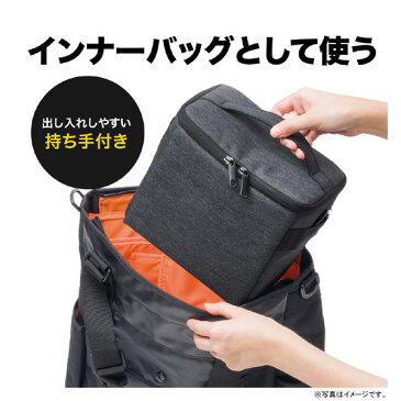 カメラインナーバッグ カメラケース・バッグインバッグ・ショルダー対応・ビデオカメラケース・Lサイズ NEO2-DGBG011 | カメラバッグ カメラバック インナーカメラバッグ インナーバッグ ショルダー 一眼レフ 一眼カメラケース おしゃれ ビデオカメラ