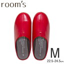 【どれでも2足で送料無料※ルームズ スリッパ】room’s ルームズ スリッパ ルームシューズ Mサイズ 22.5-24.5cm Red レッド 赤 フロンティア FRONTIER FR-0001-M-RD rooms