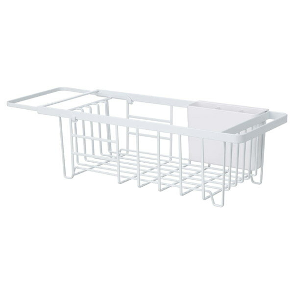 tower タワー 伸縮水切りワイヤーバスケット 水切りカゴ ホワイト 白 03492 山崎実業 Yamazaki タワーシリーズ やまざき 【あす楽/土日祝対象外】 3492 KT-TW DM WH