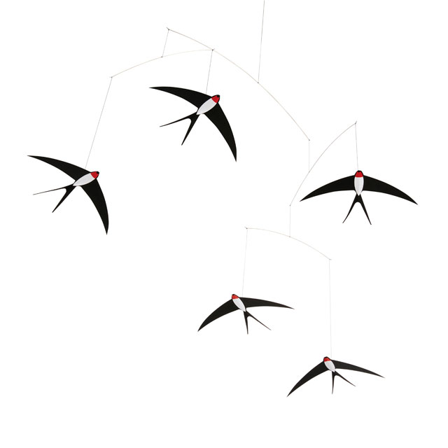 FLENSTED mobiles フレンステッドモビール Five Flying Swallows スワローモビール 5 ツバメ つばめ 燕 北欧 インテリア おしゃれ FSM130166 