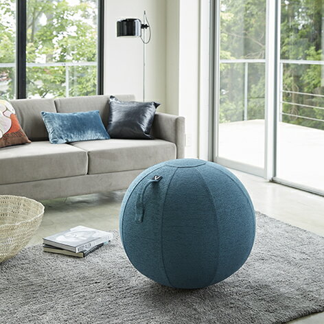 Vivora ビボラ バランスボール シーティングボール ルーノ シェニール ブルー 0800 テレワーク 在宅勤務 リモートワーク オンライン授業 おうち時間 【あす楽/土日祝対象外】通販格安セール情報 楽天 通販