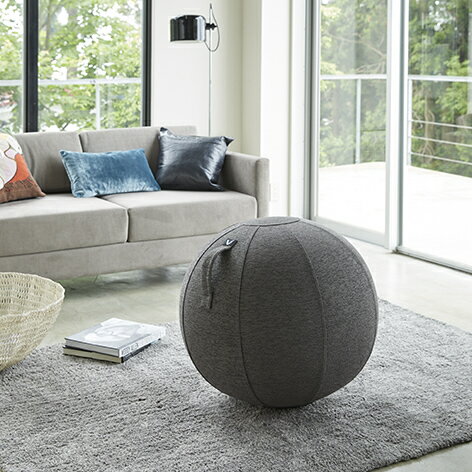 バランスボール テレワーク 椅子 ルーノ オフィス vivora ビボラ シーティングボール シェニール チャコールグレー おしゃれ インテリア 在宅勤務 リモートワーク オンライン授業 おうち時間 0801 【あす楽/土日祝対象外】通販格安セール情報 楽天 通販