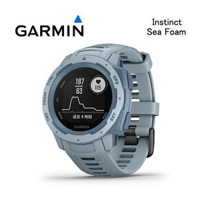 【最大1200円クーポン配布】【5年延長保証購入可能】 GARMIN ガーミン インスティンクト Instinct Sea Foam シーフォーム MIL-STD-810準拠 GPS 腕時計 耐熱 耐衝撃 耐水 アウトドアウォッチ スマートウォッチ 010-02064-62 日本語モデル 正規品 【あす楽/土日祝対象外】