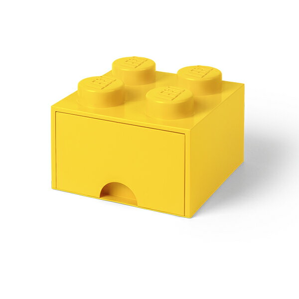 LEGO レゴ レゴブリック ドロワー4 ブライトイエロー 引き出し 子ども レゴブロック 収納 おもちゃ箱 5711938029432 40051732 【国内代理店正規品】 2