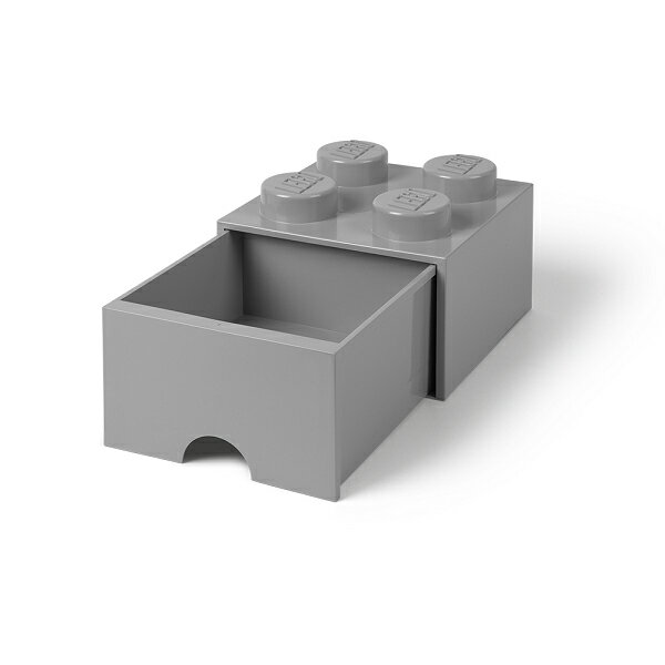 LEGO レゴ レゴブリック ドロワー4 ストーングレー 引き出し 子ども レゴブロック 収納 おもちゃ箱 5711938029494 40051740 