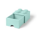 LEGO レゴ レゴブリック ドロワー4 アクアライトブルー 引き出し 子ども レゴブロック 収納 おもちゃ箱 5711938029890 40051742 【国内代理店正規品】 1