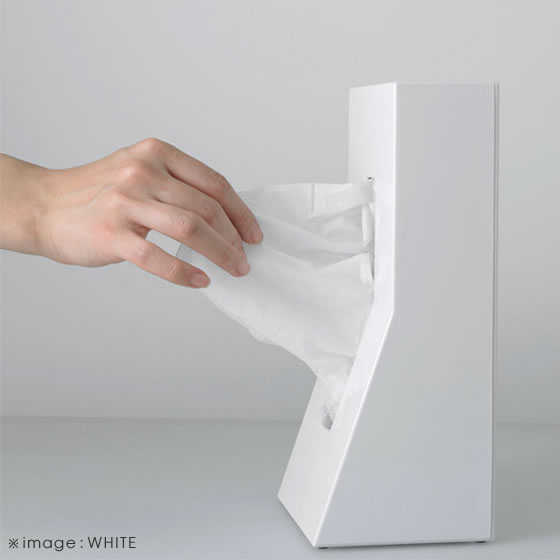＼月間優良ショップ受賞/DUENDE デュエンデ STAND ABS White スタンド ティッシュケース ホワイト 白 縦置き ティッシュボックス ダイニング キッチン 寝室 リビング インテリア おしゃれ デザイン DU0025WH【あす楽/土日祝対象外】 [2]