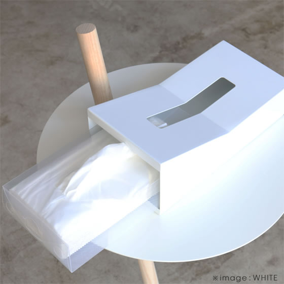＼月間優良ショップ受賞/DUENDE デュエンデ STAND ABS White スタンド ティッシュケース ホワイト 白 縦置き ティッシュボックス ダイニング キッチン 寝室 リビング インテリア おしゃれ デザイン DU0025WH【あす楽/土日祝対象外】 [3]
