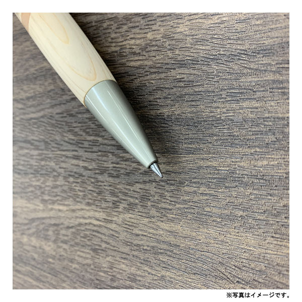 MS1522M luminio ルミニーオ 木製ボールペン (伊勢神宮桧) 日本製 職人 手作り 初期装填 0.5mm 三菱ジェットストリーム対応 【替芯0.38mm～1.0mmに対応】 3