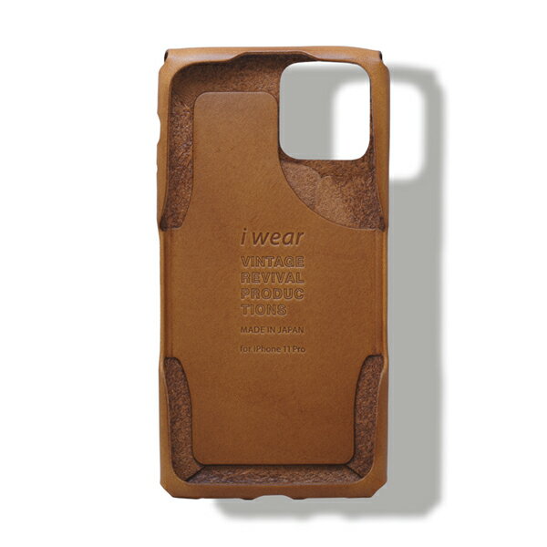 i Wear 11 Pro camel 茶 アイウェア iPhoneケース アイフォンケース 本革 iPhone11PRO スマホケース iphone11proケース 日本製 Vintage Revival Productions ヴィンテージリバイバルプロダクション 4562277716061