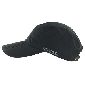 【GWクーポン配布中】FITKICKS FOLDING CAP Black ブラック 黒 フィットキックス フォールディング キャップ 帽子 折りたたみ 折り畳み ランニング マラソン アウトドア コンパクト スポーツ ランニング ジョギング ウォーキング KFK0420 【あす楽/土日祝対象外】