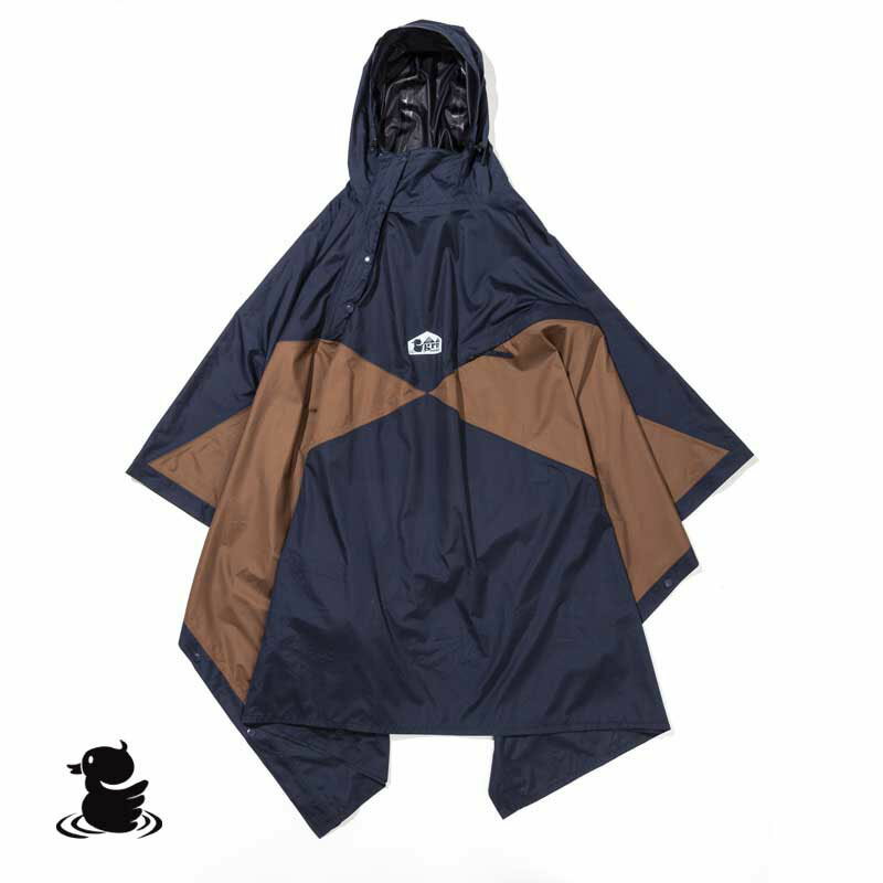 4582416932435 grn outdoor HASSUI HASSUI PONCHO NAVY GO0219F ポンチョ レインポンチョ 雨合羽 アウトドア ネイビー GO0219F