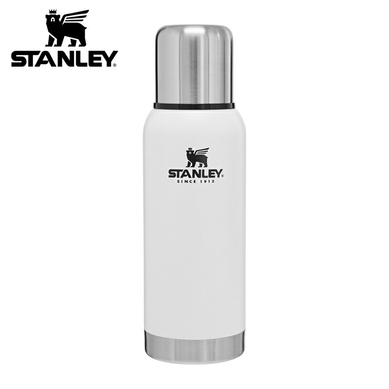 STANLEY 真空ボトル 1L ホワイト 白 国内正規品 水筒 スタンレー おしゃれ 保温 保冷 アウトドア キャンプ レジャー コップ付き マグボトル ステンレスボトル マイボトル 日本正規品 01570-027【あす楽/土日祝対象外】のサムネイル