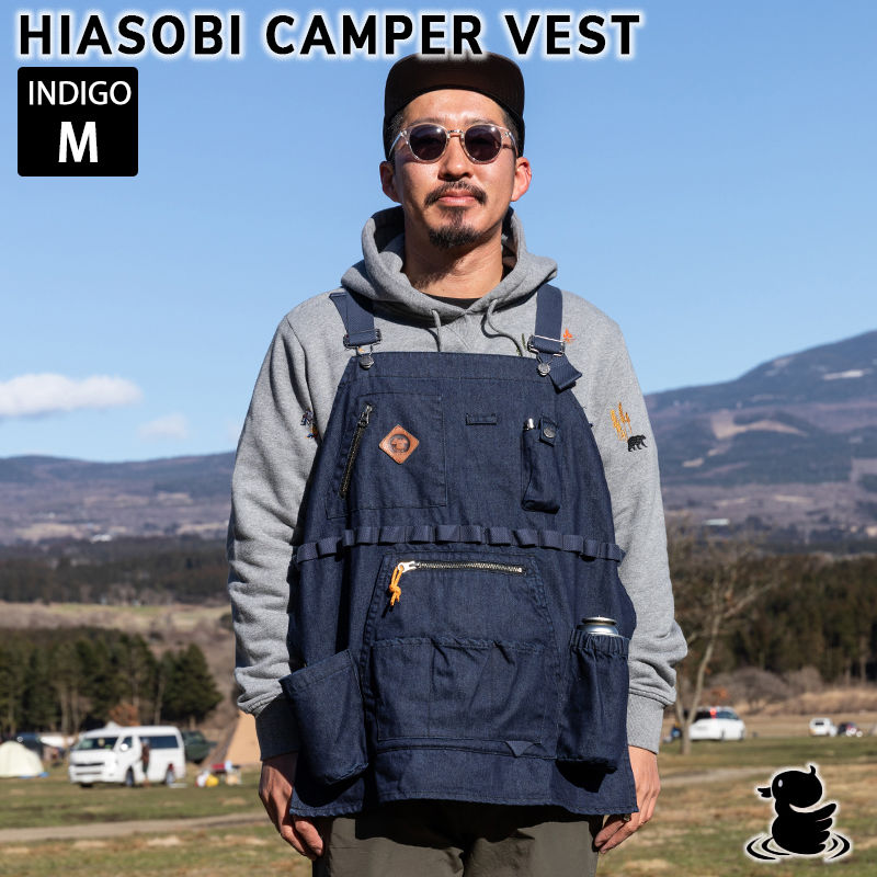 ں2000ߥݥgrn outdoor HIASOBI CAMPER VEST INDIGO ǥ M  ȥɥ ٥ ǳ  С٥塼  GO0218Q-IN-M