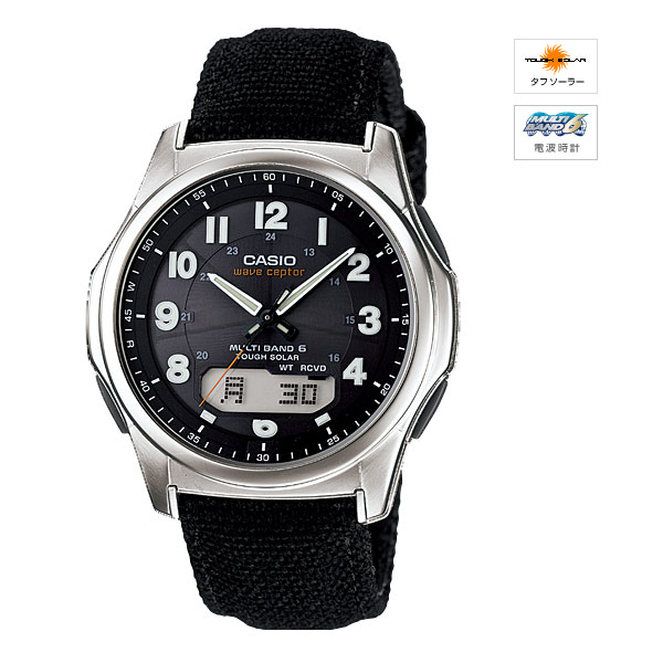 乐天商城 - wave ceptor MULTIBAND6 ソーラー電波時計 WVA-M630B-1AJF CASIO カシオ
