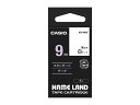 【6/1開始!最大2000円クーポン】9ミリテープ 白に黒文字 XR-9WE CASIO カシオ