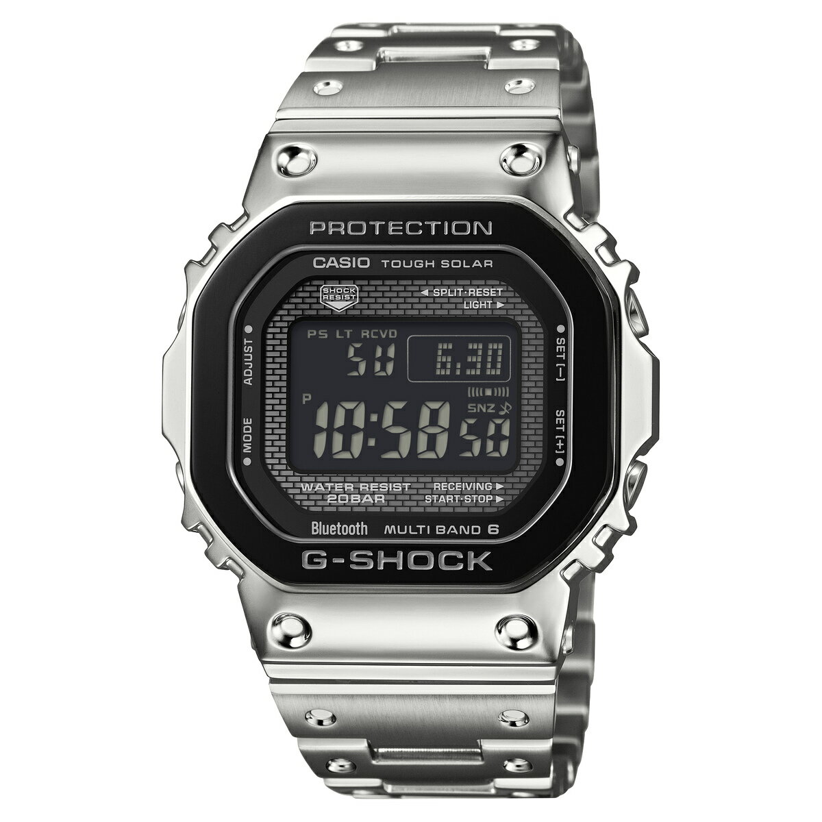 G-SHOCK フルメタル MULTIBAND6 ソーラー電波時計 Bluetooth通信機能 GMW-B5000BT-1JF CASIO カシオ