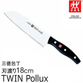 【最大1200円クーポン配布中】ツヴィリング J.A. ヘンケルス ZWILLING J.A. HENCKELS TWIN Pollux ツインポルックス 三徳包丁(刃渡り18cm) 30748-180◆|包丁 キッチングッズ 便利 キッチン用品 おしゃれ 母の日ギフト【あす楽/土日祝対象外】