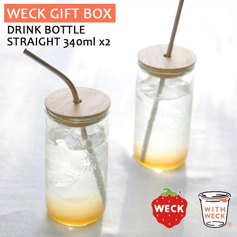 weck GIFT BOX DRINK BOTTLE SET ドリンクボトルセット STRAIGHT