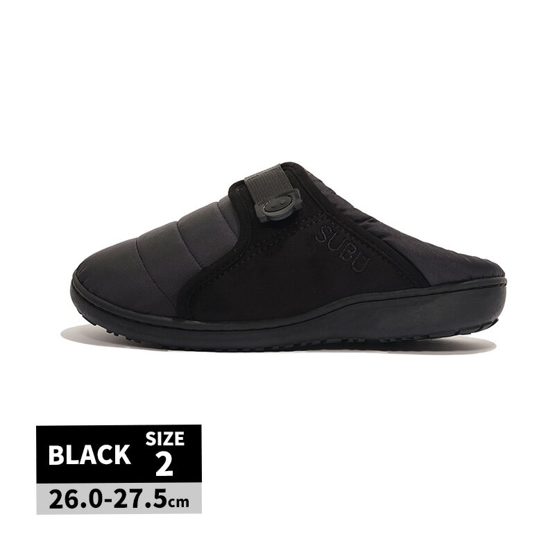 SUBU Belt BLACK 2 冬のサンダル 26.0-27.5cm ブラック 黒 SB-203 SUBU スブ【RSL】