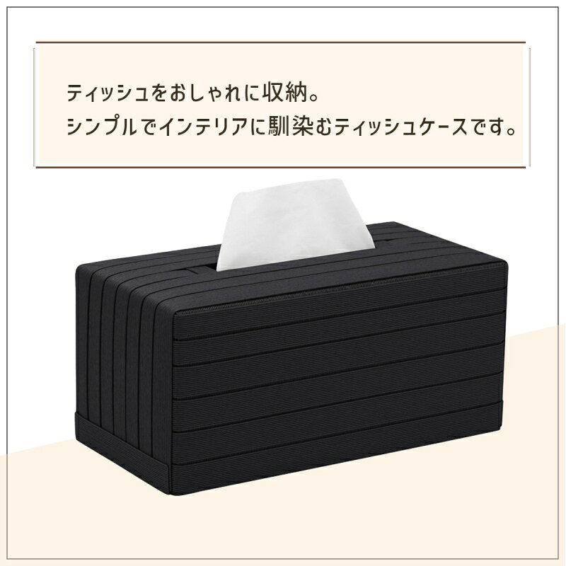 ティッシュケース Max ブラック BT0901 bandc. [2]